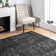 Adetoun Traditional Power Loom Performance Black/Gray Rug