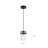 Malaki 1-Light Dimmable Single Pendant with Glass Shade -307158387