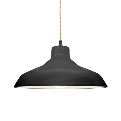 Luminaire suspendu en forme de dôme à 1 lumière Gela