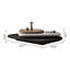 Table basse rotative moderne en bois pour le salon, table de salon minimaliste de style contemporain