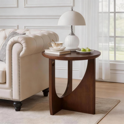 Table d'appoint 100% bois massif, table de bout en bois, table centrale rustique, décor simple pour n'importe quelle pièce