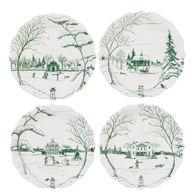 Country Estate Winter Frolic Party Plates Assorted