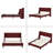 Zanden Upholstered Platform Bed-2010201319-2010201322