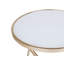 Abygayle Glass Top Cross Legs End Table-49709070-49709071