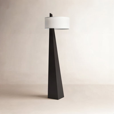 Obelisk 63" Linen Floor Lamp