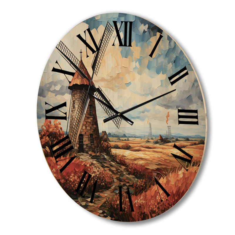 Horloge murale en bois massif Keneson, Moyenne