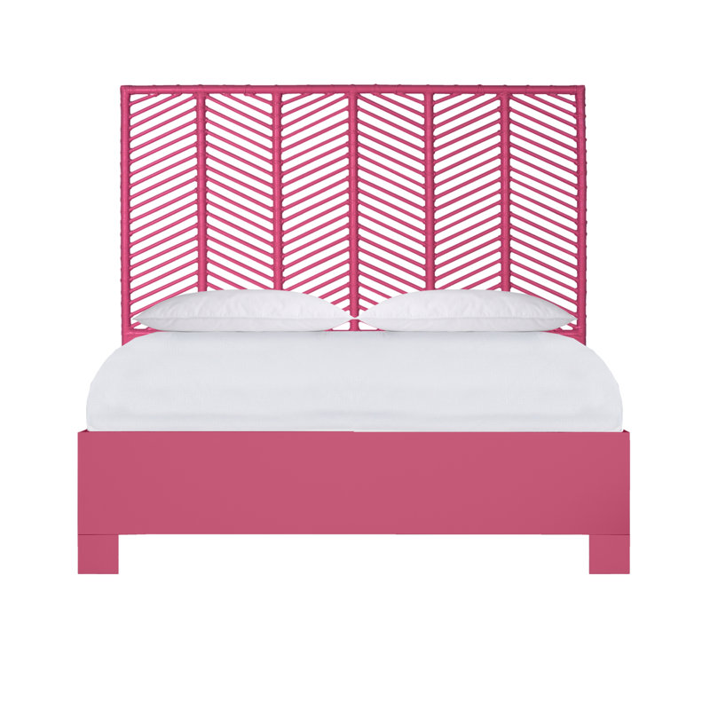 Liam Collection Bed, Queen, Hot Pink