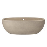 Avalon NativeStone Freestanding Soaking Cement Bathtub