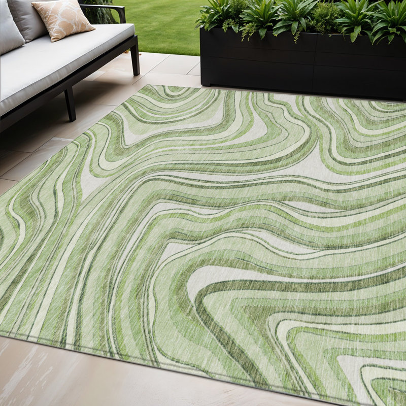 Tapis tissé à la machine HomeRoots