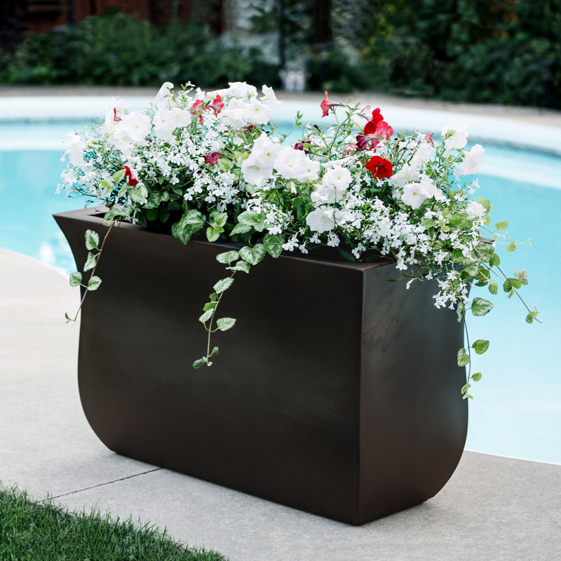 Clywd 22" H Pot Planter, Espresso