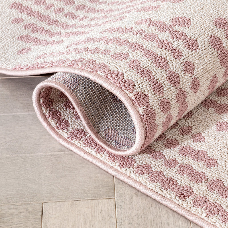 Loop-De-Loop Geometric Synthetic Area Rug, Rectangle 67 x 120cm