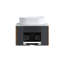 Meuble-lavabo 24 po avec lavabo, armoire murale avec porte-serviettes gratuit, lavabo simple en céramique ovale, sans bonde ni robinet, pré-assemblé