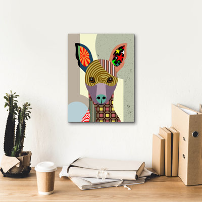 'Miniature Pinscher' by Lanre Adefioye, Canvas Wall Art