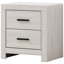 Table de chevet 2 tiroirs Coastal White-865891843