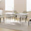 Ensemble de salle à manger à double piédestal avec 4 chaises Benayas