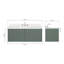   Ensemble de meuble-lavabo mural rectangulaire simple 55 po avec comptoir en quartz blanc de 1,5 po Ensuko-725260973-725260975