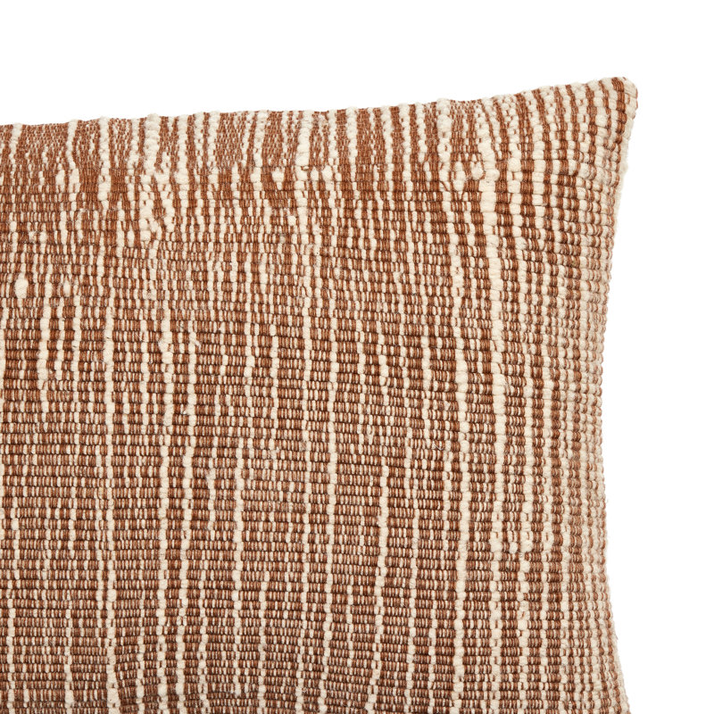 Rectangular Pillow Cover & Insert, Black/Taupe, Rectangular 14"H x 20"W