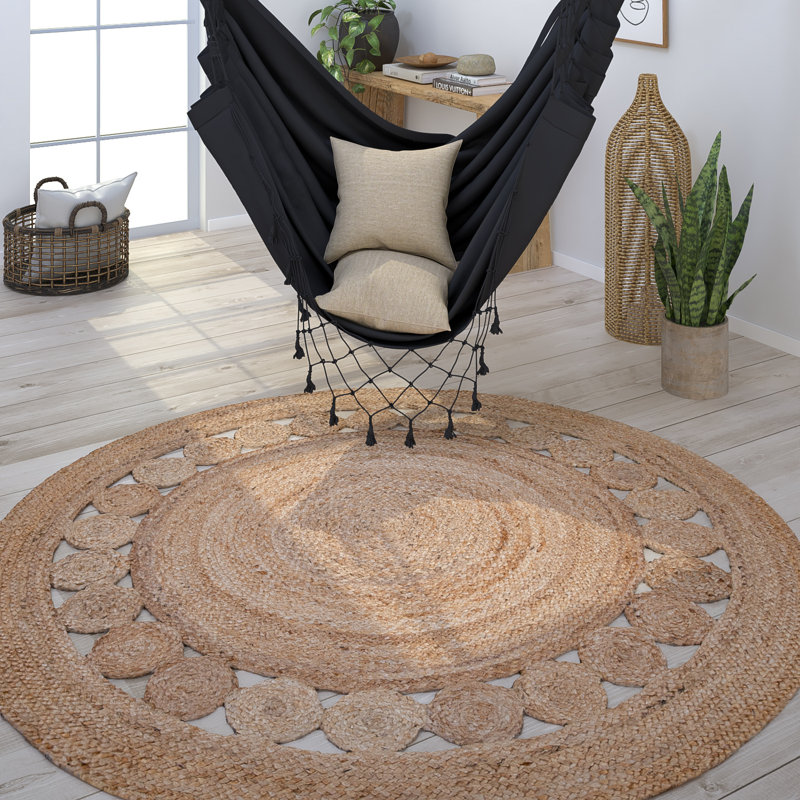 Payette Anthracite Rug, Round 200cm