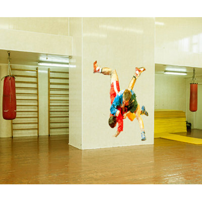 Adhésif décoratif polygonale Boxing Gym