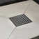 6 In. Square Stainless Steel Grid Shower Floor Drain With Flange In Matte Black