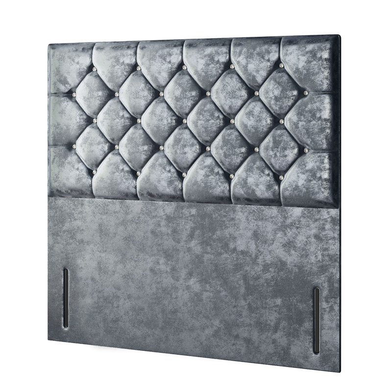 Farallones Upholstered Headboard, Double (4'6), Black
