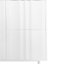 Armoire de rangement à 2 portes et tiroirs - Motif à vagues, réglable idéale pour le bureau, l'entrée, le salon, portes blanches, tiroirs, chambre, entrée