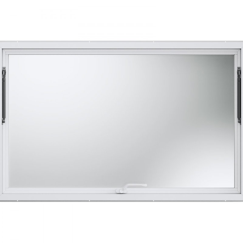 Concession Window, Aluminum Alloy Food Truck Service Window with Awning Door & Drag Hook, Up to 85 Degrees Stand Serving Window for Food Trucks Concession Trailers, Glass Not Included
