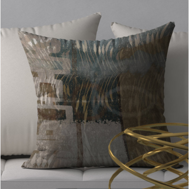 Housse de coussin carrée/insert, 18 po x 18 po