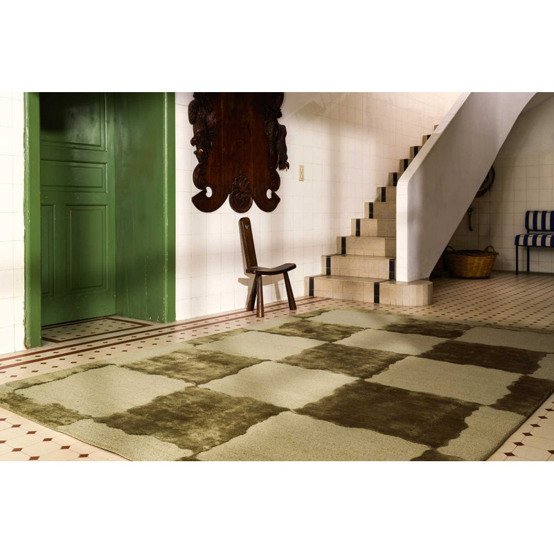 The Rug Company X Kelly Wearstler Arwen Area Rug, Moss, Rectangle 4' x 6'