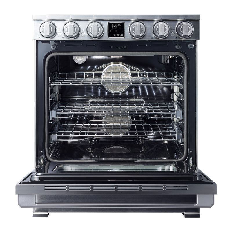 30" Pro-Range 4 Burners, Transitional, Silver, NG/LP, Induction
