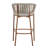 Jadviga Patio 30" Seat Height Woven Rope Bar Stools With Cushions