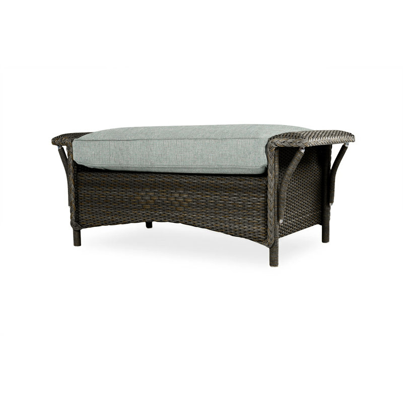 Nantucket Outdoor Ottoman, Beach Natural, Mink