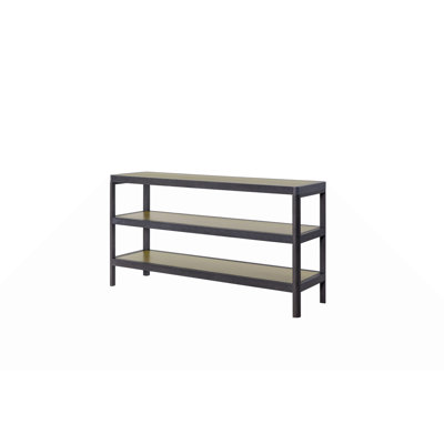 Console Table W/ Metal Insets