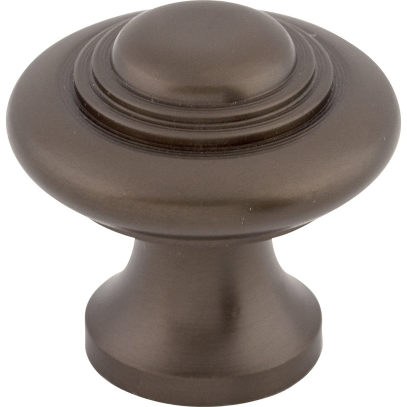 Ascot 1 1/4" Diameter Round Knob, Oiled Rubbed Bronze