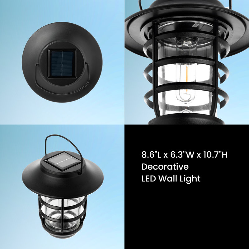 2-pack Solar Wall Lights