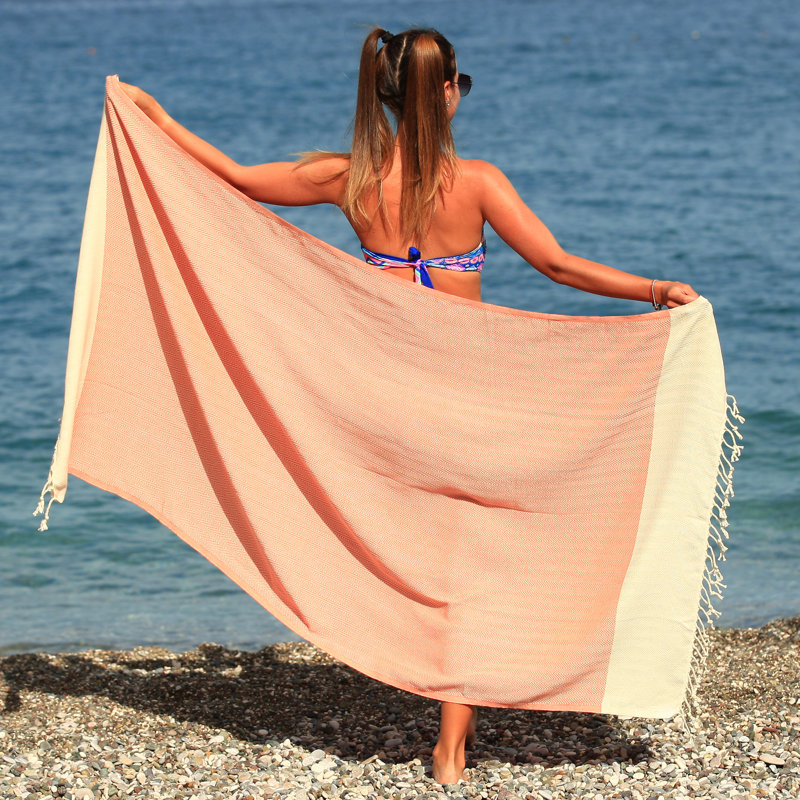 Serviette de plage Fulvia, Orange