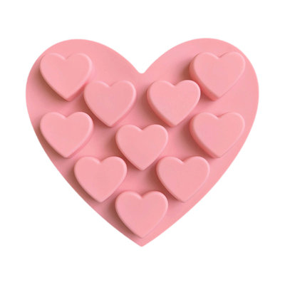 cake molds 10 Multi-heart Tool Pudding Dessert Tool Cake Decoration Baking Utensils Christmas Tool