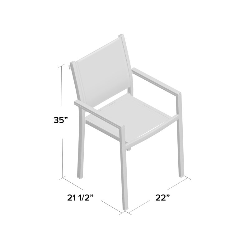 Chaise de patio d'extérieur en maille et aluminium Shore, Noir / argent