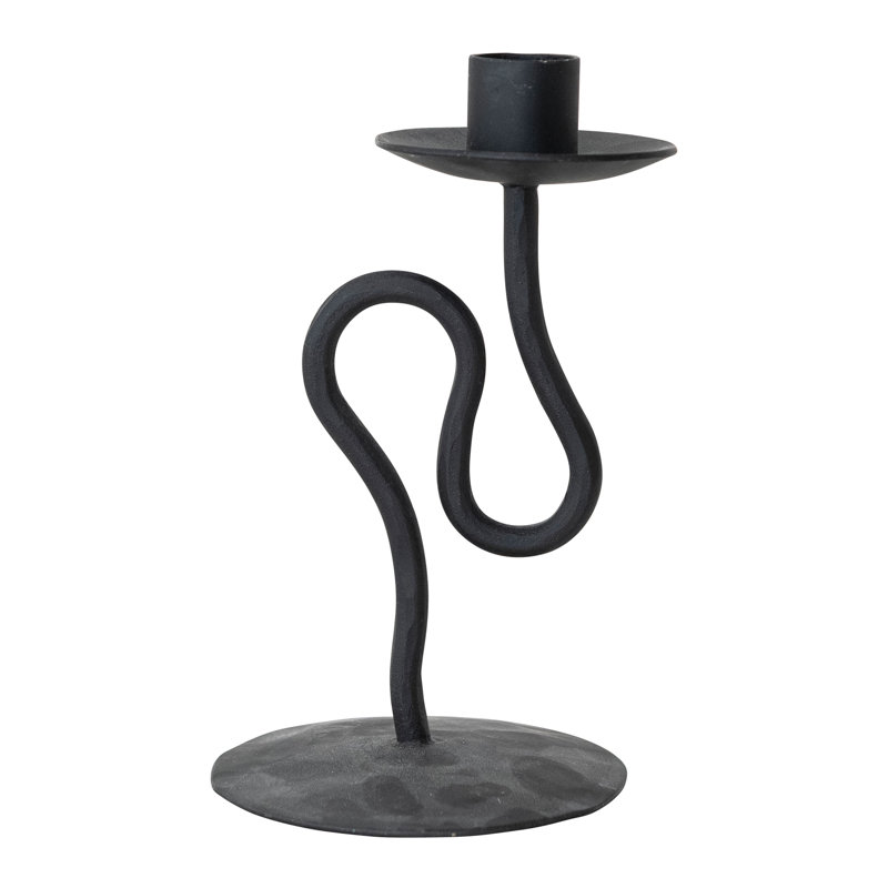 Metal Abstract Shaped Taper Candle Holder