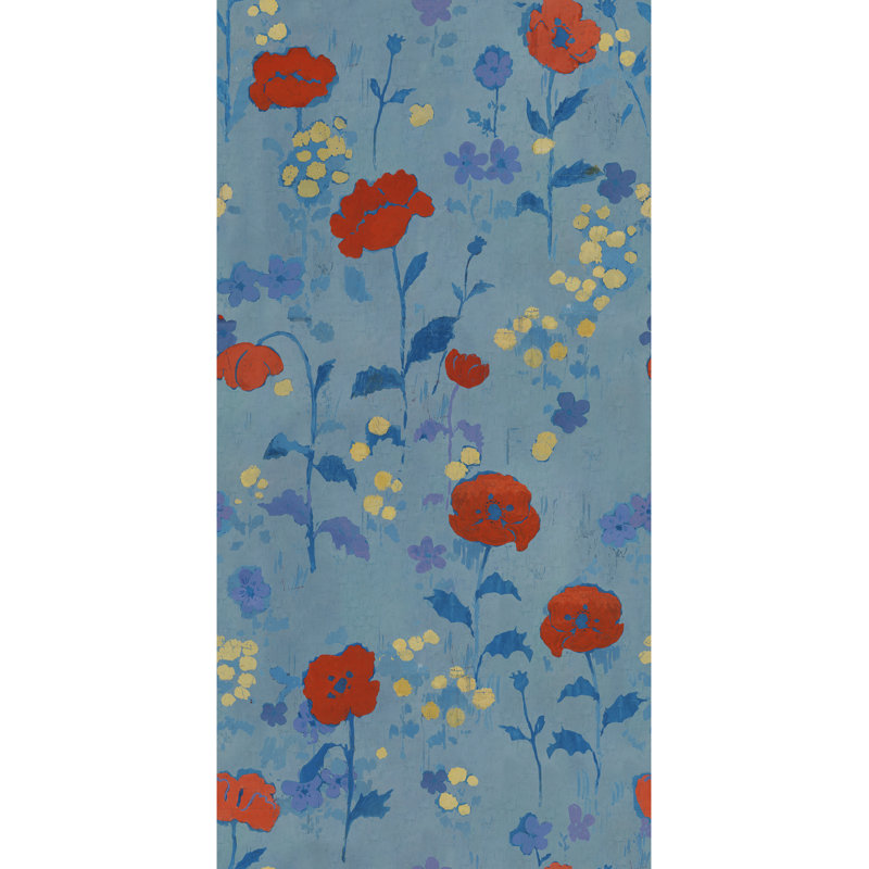 Paule Marrot Floral Wallpaper Double Roll, Blue