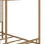 Structure de lit à baldaquin moderne avec tête de lit tapissier en lin et conception à quatre affiches en métal-976219431-976219609