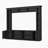 Modern 4-Piece Entertainment Center Wall Unit with Bookshelves & Large TV Stand, 92" Media Console with Glass Doors & Storage for TVs up to 80"-1613757071