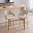 Modern Upholstered Counter Stools, 26 Inch Swivel Bar Stools With Hollow Back And Wooden Legs For Kitchen Island,Kitchen Bar Height Stools-295180608-295180610