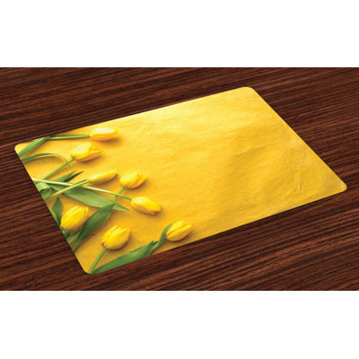 Ison Tulip Flowers Garden Placemat
