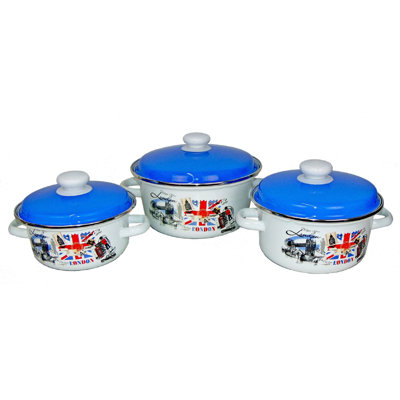 Red Barrel Studio Bursa Enameled Cast Iron Pot Set