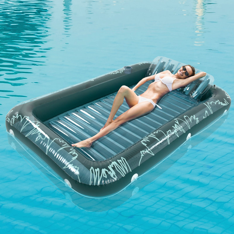 Flotteur de bronzage gonflable Sunrio, vert