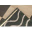 Tapis beige / vert en laine 3 pi 6 po x 5 pi 9 po Modern