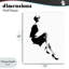 Plaque murale chic Silhouette noire, design par Svetlana Aleynikova