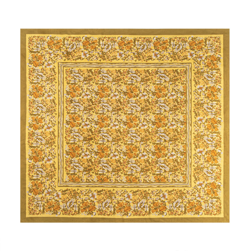 Leana Tablecloth, 59" Square, Floral 1