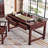 Chinese-style Carved Design 3-drawer Desk-304225525